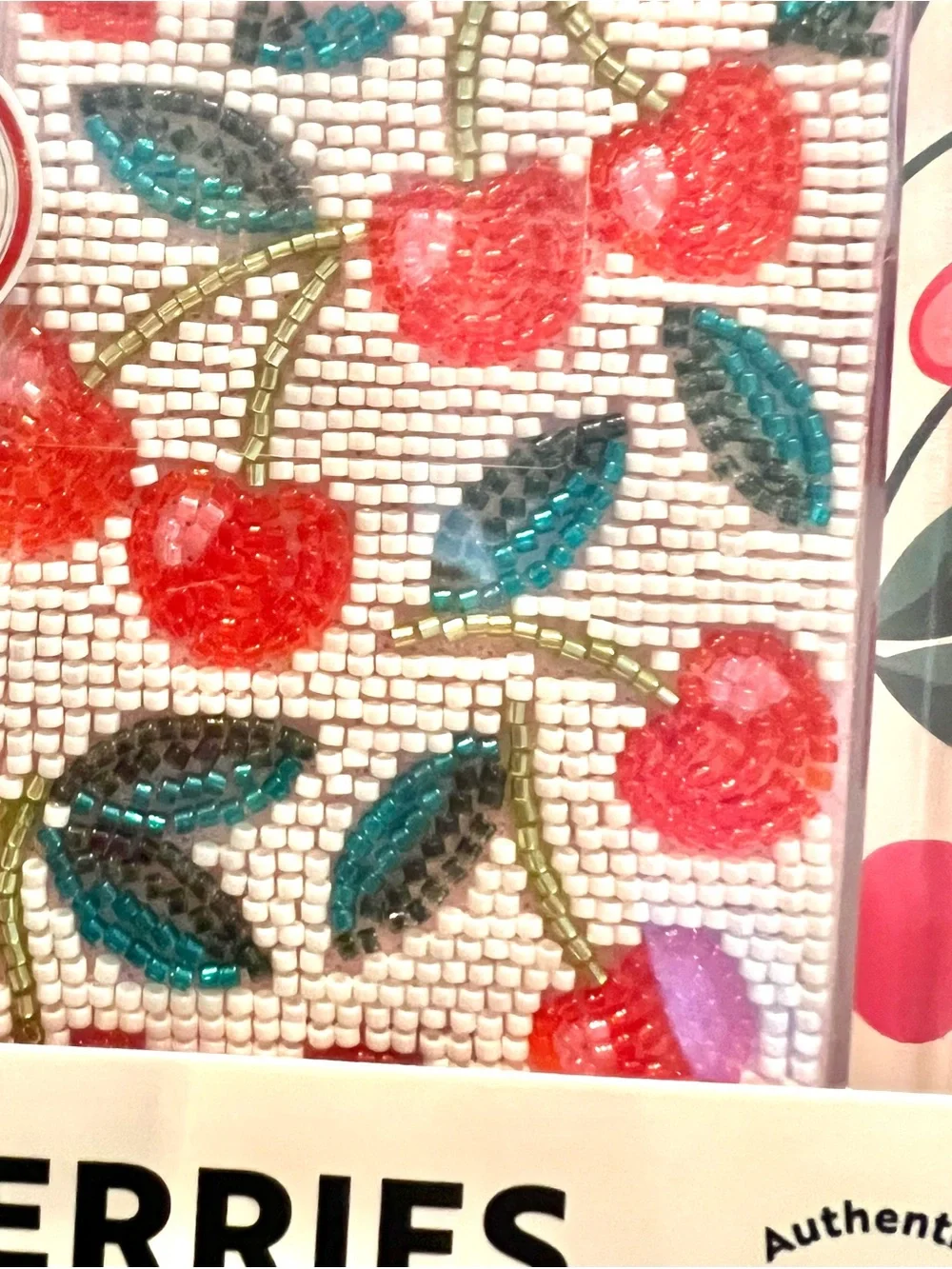 NEW CHERRIES Jeweled Beaded iPhone 17 Cover Bling MVMT Limited edition.